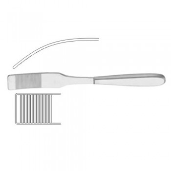 Kader Abdominal Spatula Stainless Steel, 28 cm - 11" Blade Width 40 mm